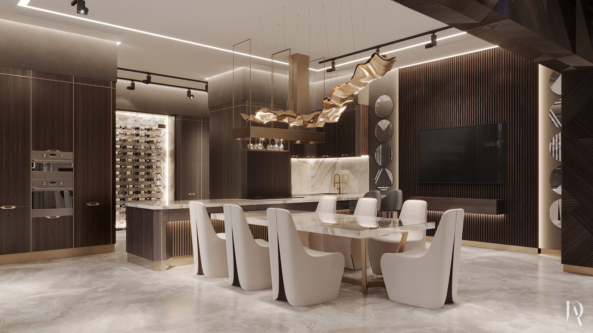 Дизайн-проект загородного дома 500 м² в КП «Миллениум Парк». Фото 16