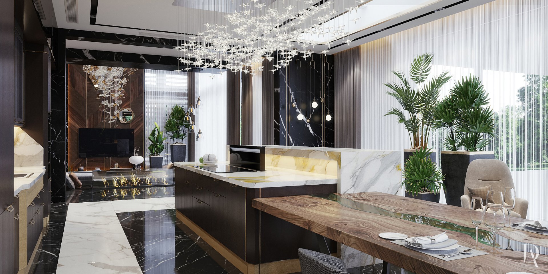 Дизайн-проект Загородного Дома 420 м² в Современном Стиле. Фото 12