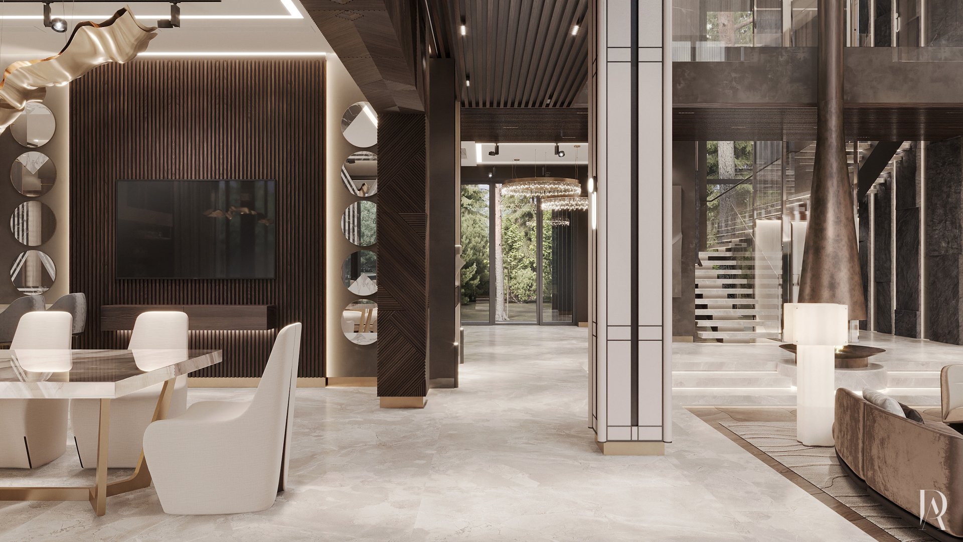 Дизайн-проект загородного дома 500 м² в КП «Миллениум Парк». Фото 9