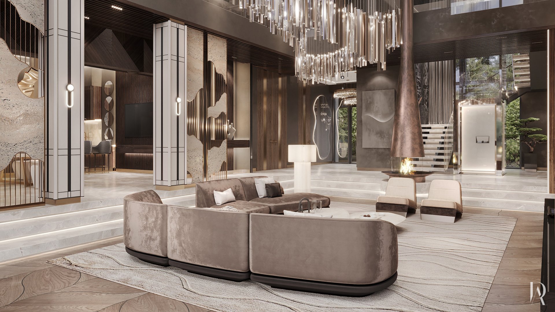 Дизайн-проект загородного дома 500 м² в КП «Миллениум Парк». Фото 5