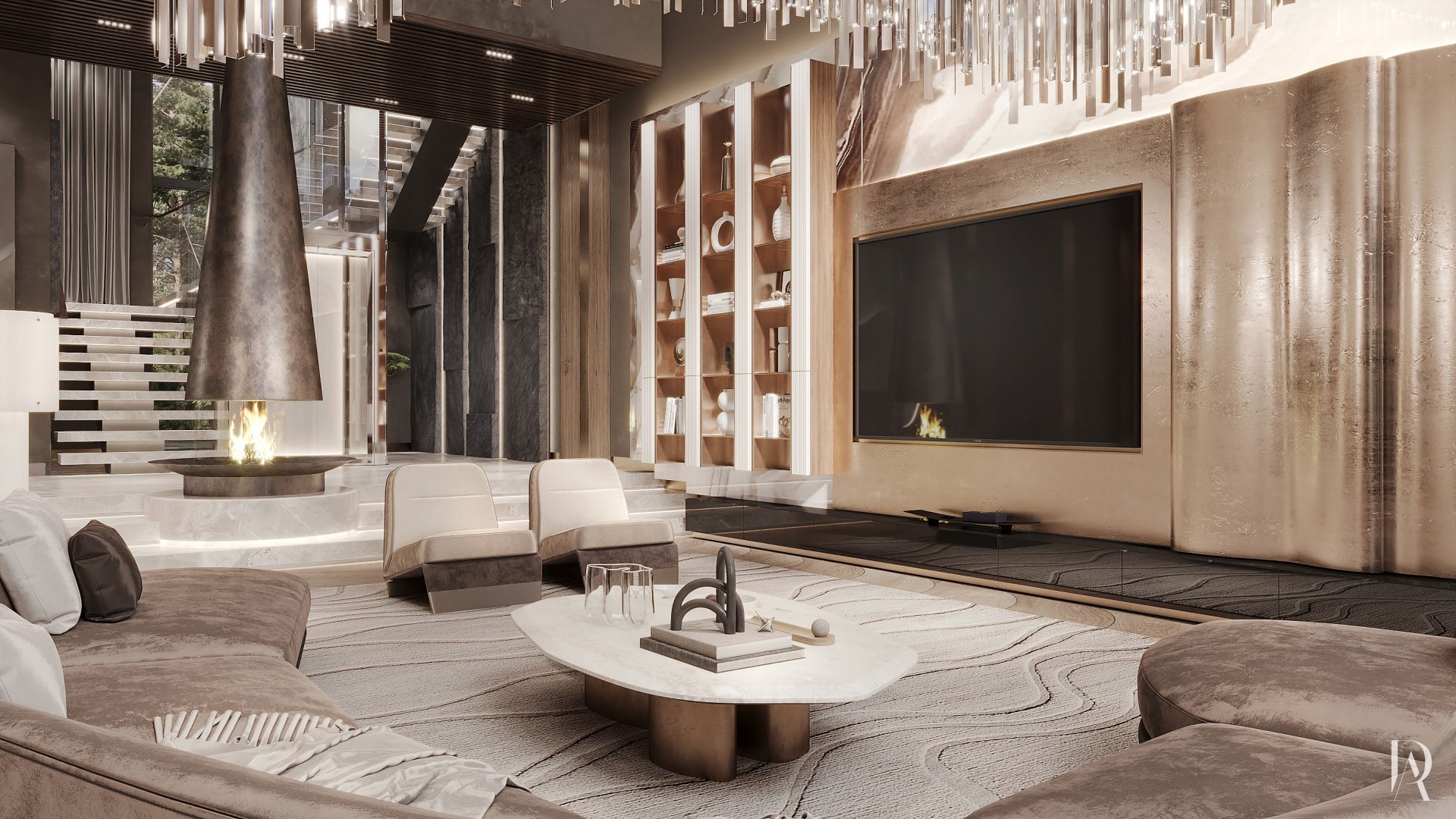 Дизайн-проект загородного дома 500 м² в КП «Миллениум Парк». Фото 11