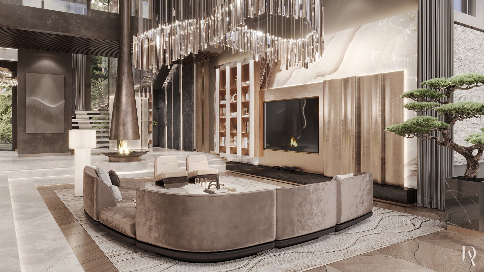 Дизайн-проект загородного дома 500 м² в КП «Миллениум Парк». Фото 6