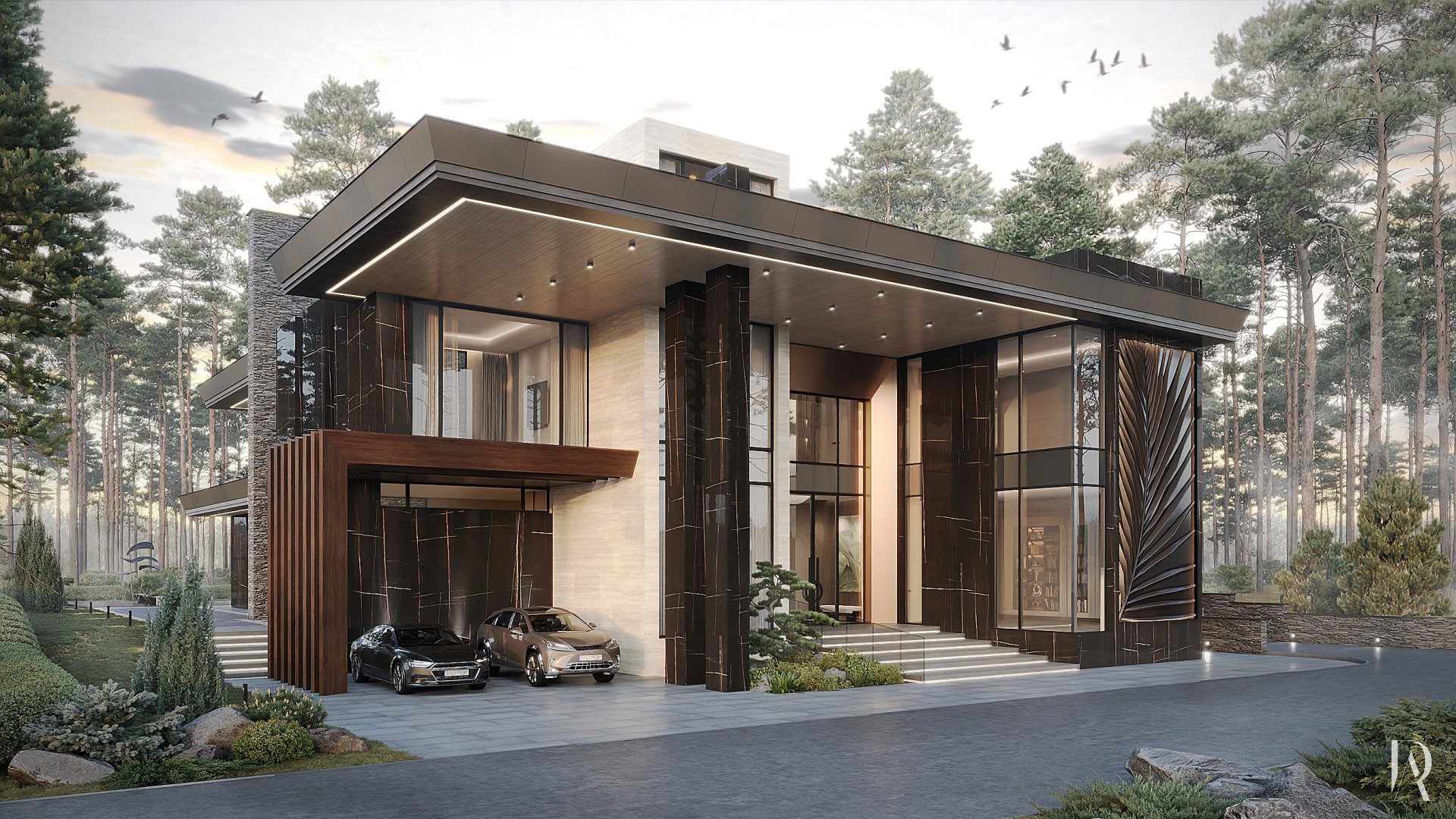Дизайн-проект Загородного Дома 290 м² в КП «Парк Вилл». Фото 2