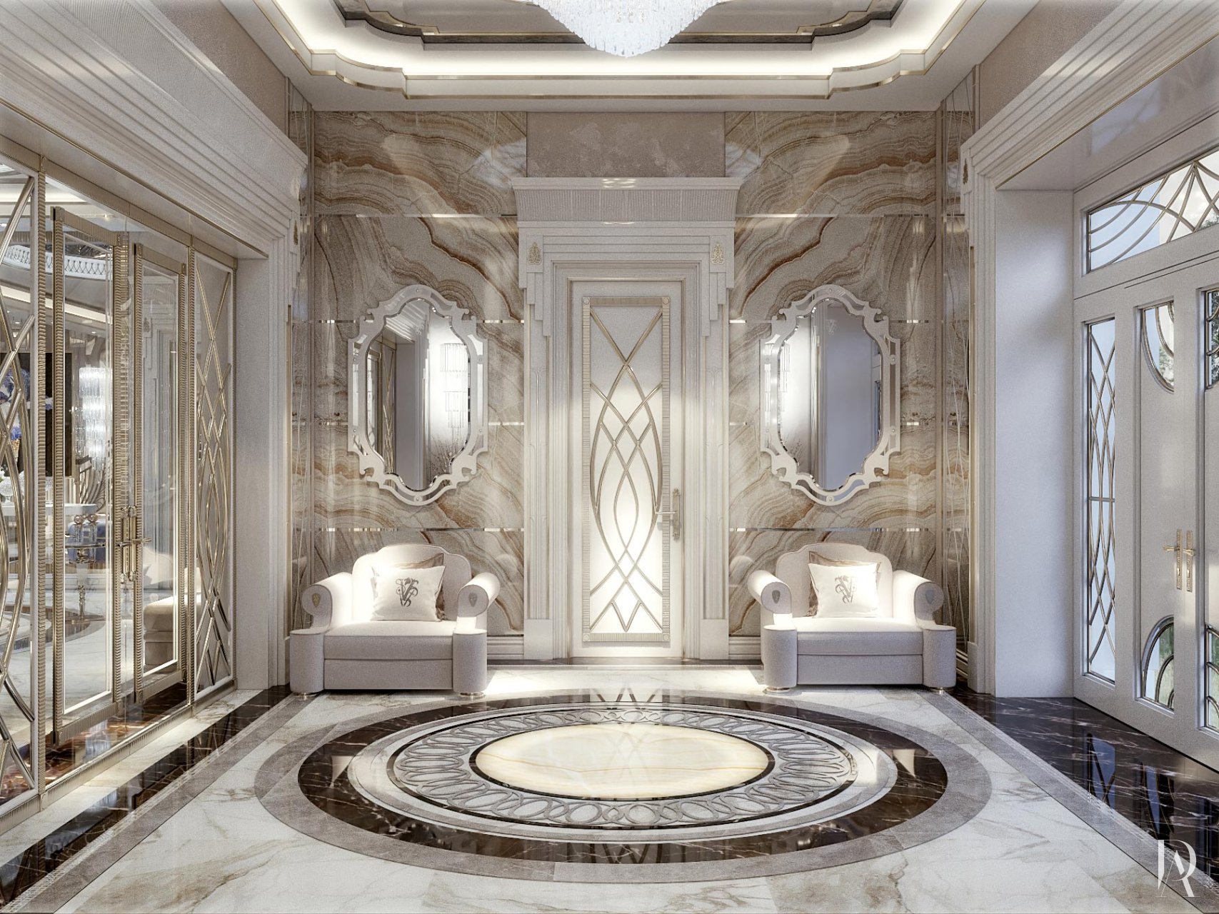 Дизайн загородного дома 1600 м²: Арт-деко интерьер. Фото 15