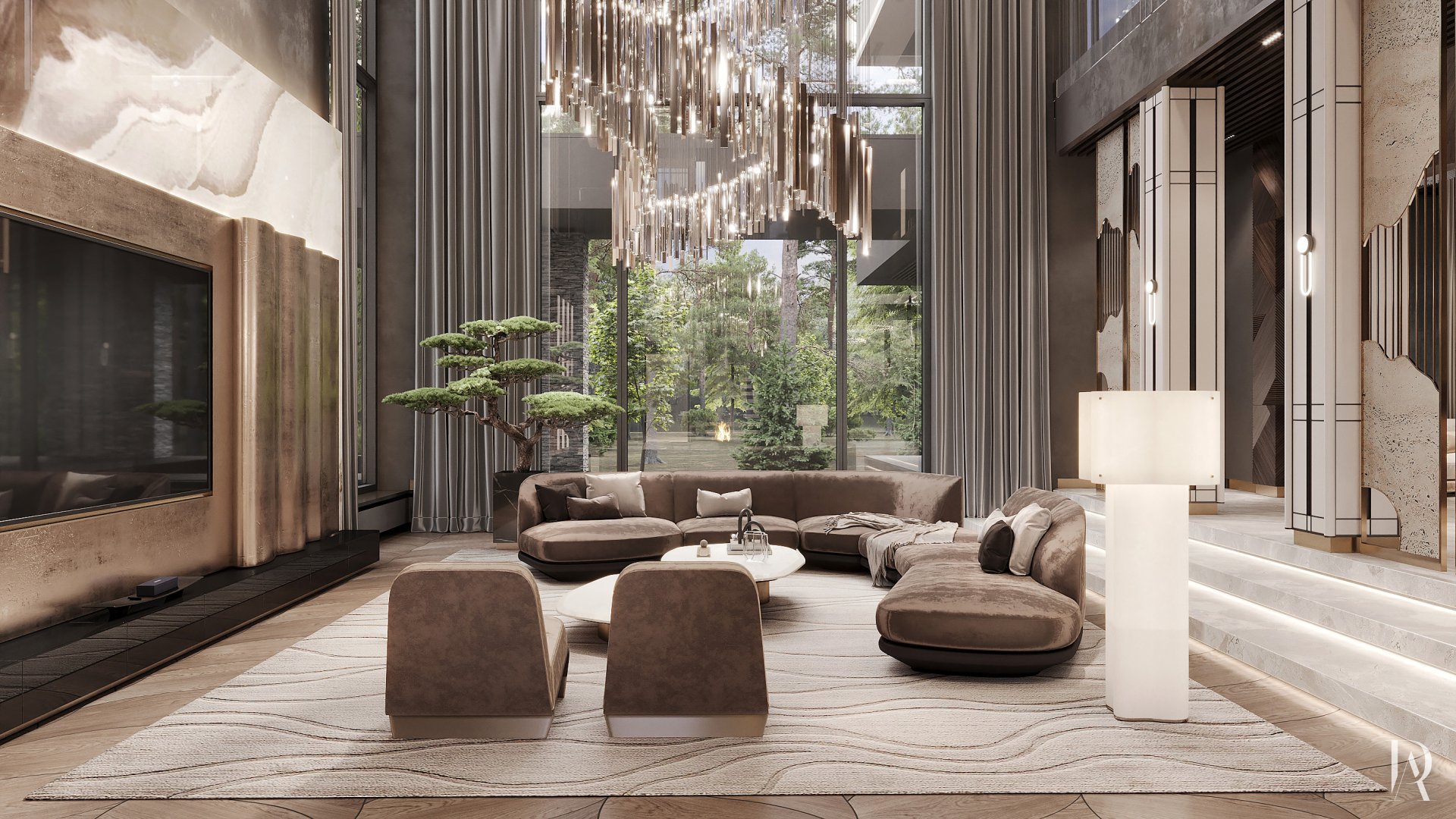 Дизайн-проект загородного дома 500 м² в КП «Миллениум Парк». Фото 2