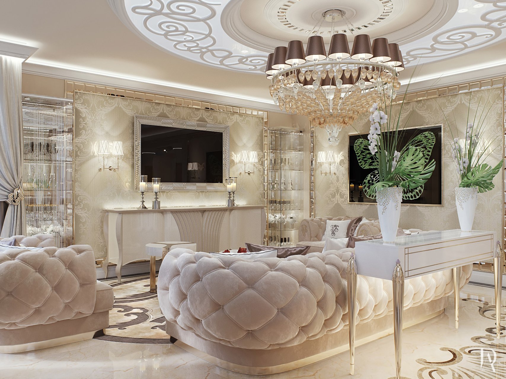 Дизайн квартиры 150 м² в Санкт-Петербурге: интерьер в стиле Арт-деко. Фото 6